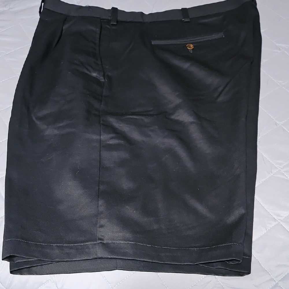 Roundtree & Yorke Dark Navy Flat Front Men's Shorts